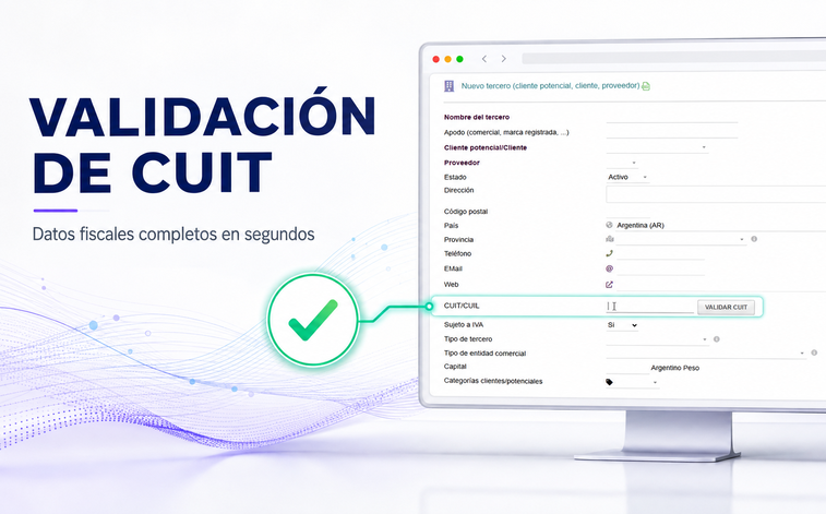 Nueva validación automática de CUIT en la carga de terceros